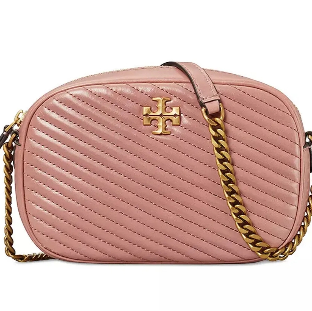 Tory Burch Kira Quilted Chevron Moto Camera Bag